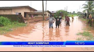 Residents Of Esemuede In Benin City Count Losses As Flood Sacks Houses