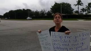 Protest at Waters Edge Elementary