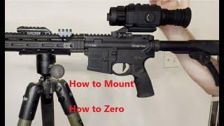 AGM Rattler V2: How to Mount and Zero your scope