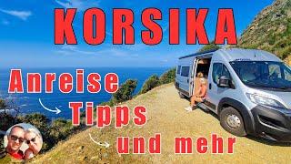 CORSICA by motorhome, our arrival, autumn tour 2024, travel report, travel tips,