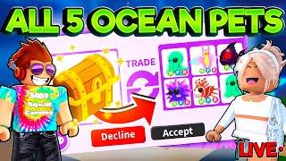 The OCEANIC Update is HERE in Adopt Me! Trading All 5 NEW Pets! LIVE!