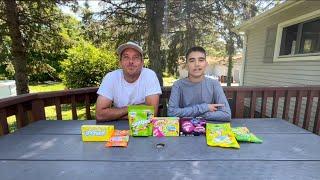 Sour candy eating challenge with my dad!