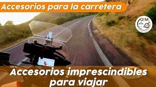 5 Accesorios Imprescindibles  para Viajar en moto más Cómodos y Seguros en  la Carretera. 