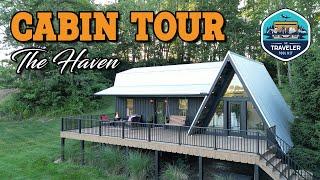 Tour a Modern A-Frame Cabin in the Country - AirBNB Rental Cabin: The Haven in Sugarcreek, Ohio