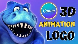 How to make 3D LOGO ANIMATION in CANVA | CANVA Tutorial 2022