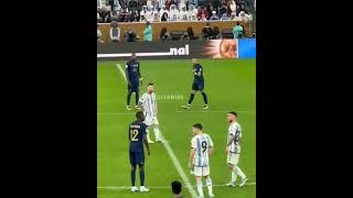 Mbappe and Messi celebrated in front of each other 