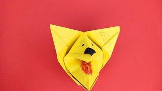 Бумажная собака-кусака! Оригами