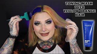 TONING MASK OVER YELLOW ORANGE HAIR!