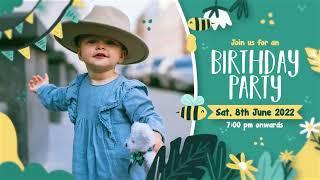 Latest Birthday invitation video | Custom birthday invitation | Birthday party | Code-B07