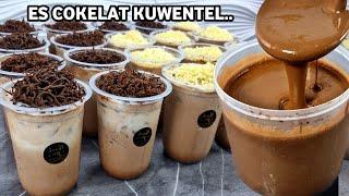 TERNYATA SEMUDAH INI BUATNYA.. RESEP ES COKELAT KUWENTEL/KENTAL VERSI EKONOMIS, ENAK, BIKIN NAGIH