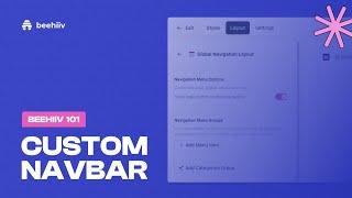 How to Customize the Navigation Bar on Your beehiiv Website (Tutorial)