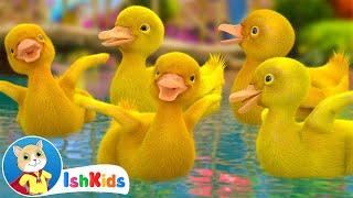 Five Little Ducks | Nursery Rhymes & Kids Songs | IshKids
