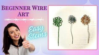 Easy Wire Wrapping Technique, Beginner wire art tutorial