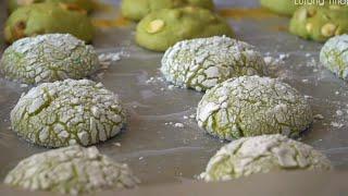 1 RECIPE 3 MATCHA COOKIES-CRINKLES, SMORE'S, CHOCOLATE & NUTS