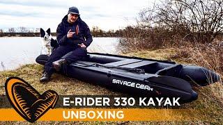 UNBOXING E-RIDER 330 KAYAK: Das perfekte Kayak zum Angeln I Elektromotor Schlauchboot I SAVAGE GEAR