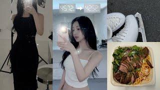 Vlog 일주일 -3kg 급찐급빠 다이어트•• 새로운 운동️ 성공 후 프로필 촬영까지