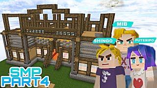 SKYBLOCK SMP PART 4 BIG HOUSE - FT PUTERIPO & SHINGO  -SKYBLOCK BLOCKMAN GO