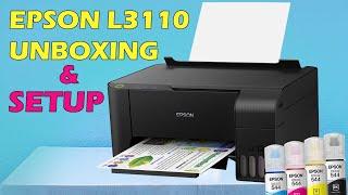 How to Epson L3110 unboxing and setup | Epson L3110 Complete Installation Process