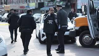 Crime Scene Unit at Fatal Shooting of Dollar Van Driver - BROOKLYN