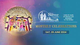 Monthly Silver Jubilee Celebrations | ISKCON Bangalore | 29 June 2024