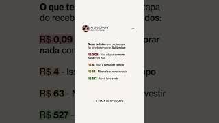 "O mercado tira dinheiro dos impacientes para os pacientes" – Warren Buffett #dividendos