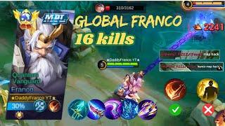 Franco best damage build 2024 | Top global franco | MLBB | Execute Franco #franco #mlbb