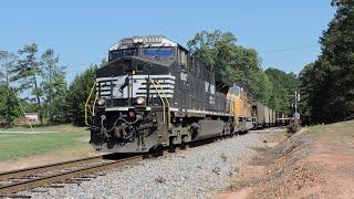 HD: NS 8007 leads NS Train 708 in Carrollton, GA