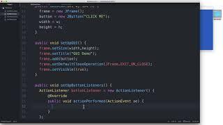 Part 4 | Java GUI Tutorial | How to implement a Java ActionListener to make buttons do something?