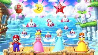 Mario Party 10 Minigames - Mario Vs Rosalina Vs Peach Vs Daisy (Master Difficulty)