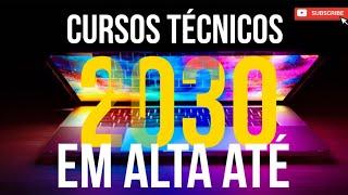 Cursos Técnicos em ALTA que mais empregaram até 2030