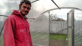 Film greenhouse "Vegan".  3x6 m. Square galvanized pipe. Greenhouses for sale