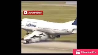 Krasse Flugzeug Landung  Quack der Lufthansa Pilot