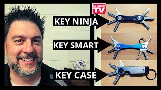   RIDGE Key Case, KEY NINJA, and Key Smart compared. Minimalist Key Organizers [411]  