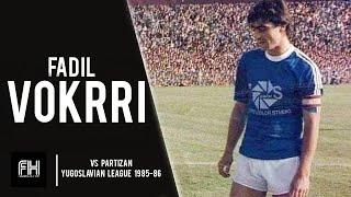 Fadil Vokrri ● Skills ● Pristina 1-0 Partizan ●  Yugoslavian League 1985-86