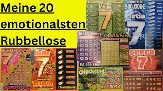 20 emotionale Rubbellose - Was für Emotionen und auch Geldgewinne !