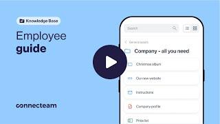 Connecteam | User Guide | Knowledge Base