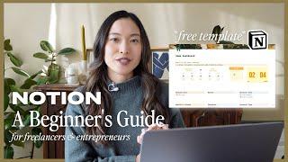 How to use Notion for Beginners  | Your Free Notion Dashboard Template 