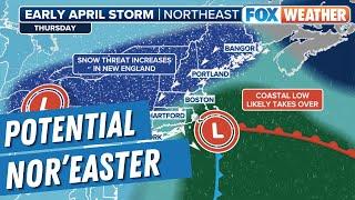 Potential April Nor'easter To Blast Northeast, Feet Of Snow Expected For New England