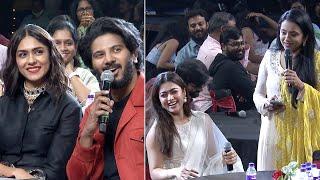 Anchor Suma Hilarious Fun With Dulquer Salmaan, Rashmika & Mrunal Thakur At Sita Ramam Musical Event