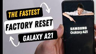 Hard Reset Factory Reset Samsung Galaxy A21 The Fastest Way Possible - Clear English Instructions