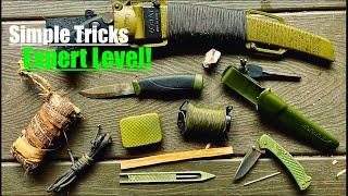 Learn 10 Easy Expert-Level Bushcraft and Survival Tool Trick Skills!