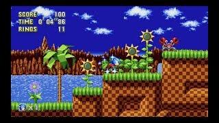 Sonic Mania: Green Hill Zone Act 1 (Sonic) [1080 HD]