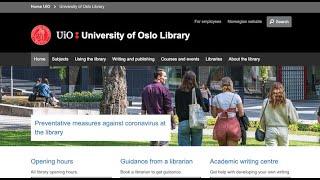 Velkommen nye UiO Screen Cultures-studenter til UiO-biblioteket!