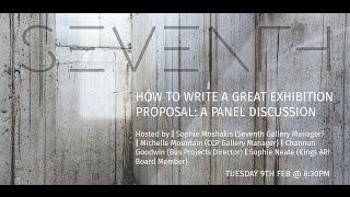 Seventh Talks: "How to write a great exhibition proposal"