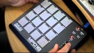 Making melody on Akai MPD18, mpd26, mpd24, mpd16 pad midi controller sampler