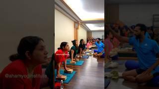 intense class #yoga #ytshorts #ahamyoginstitute