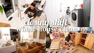 NIGHT TIME CLEAN AND RESET WITH ME | closing shift clean