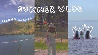 summer vlog  | april diaries, coffee date w/ friends, new easel stand, island hopping