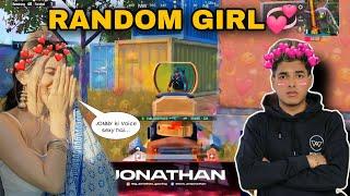 RANDOM GIRL | LOVE YOUR VOICE️ | JONATHAN GAMING