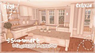 Bloxburg | Beachside ️ Summer Mansion Interior Part 1 | House Build | $583k